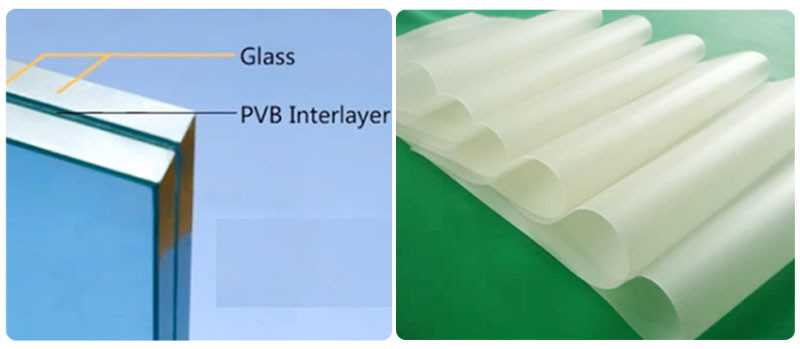 The thickness and selection of PVB laminated glass interlayer