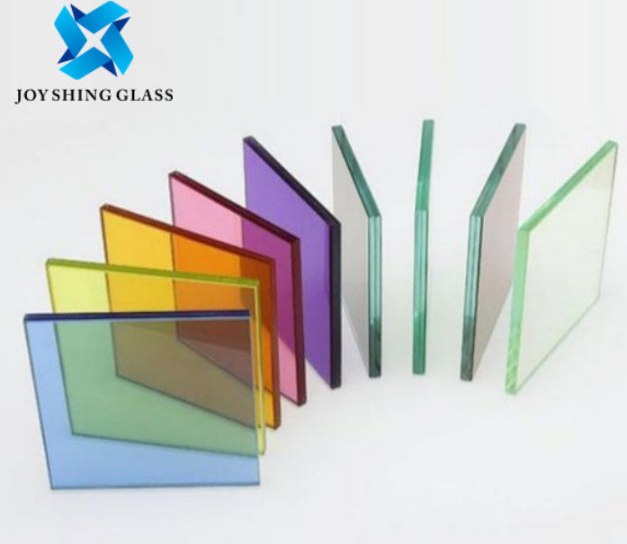Flat / Curved Colored Laminated Glass Anti UV Tempered Glass 6.38mm 8.38mm 8.76mm 11.52mm