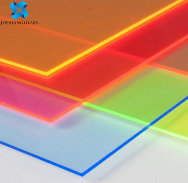 Art Colored Laminated Glass 3mm 4mm Red Green Blue Pink Window Decorative Glass Panels
