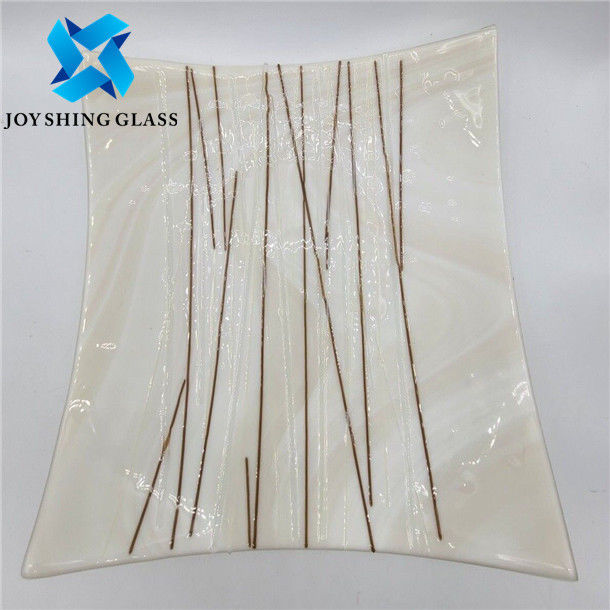 Magic Colorful Tempered Art Glass Shape Customized for Door / Window