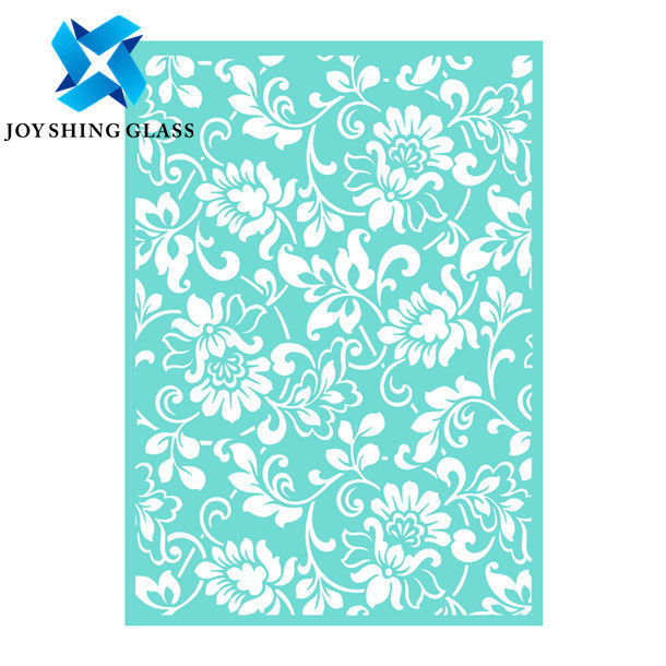 12mm 15mm 19mm Silk Screen Glass Frit Glass Flat / Curved Type