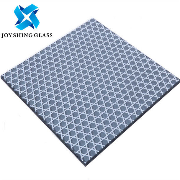 12mm 15mm 19mm Silk Screen Glass Frit Glass Flat / Curved Type