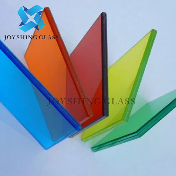 10.38mm Ford Blue Colored Laminated Glass For Partition