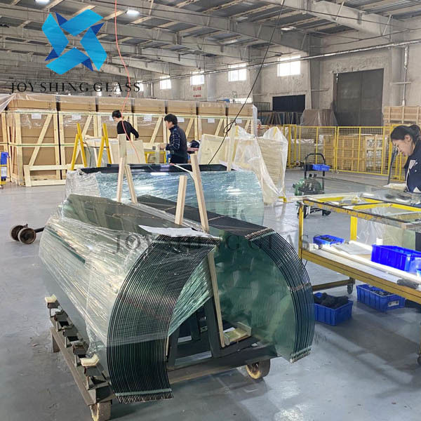 5mm Curved Tempered Glass For Shower Room Custom Toughened Glass Size Thickness