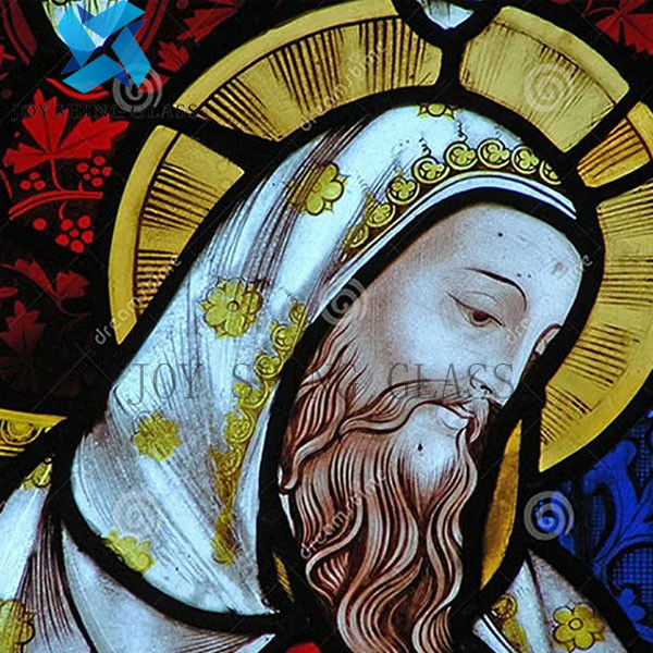 Anti UV Church Stained Glass Customized Size Thickness Shape Color
