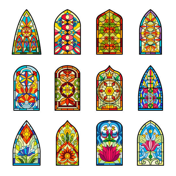 Colored Church Stained Glass Sample Avilable OEM ODM Customized