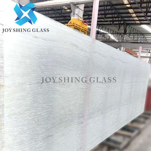 Grey Acid Etched Glass 3mm to 19mm For Decorative Glass Partition Wall