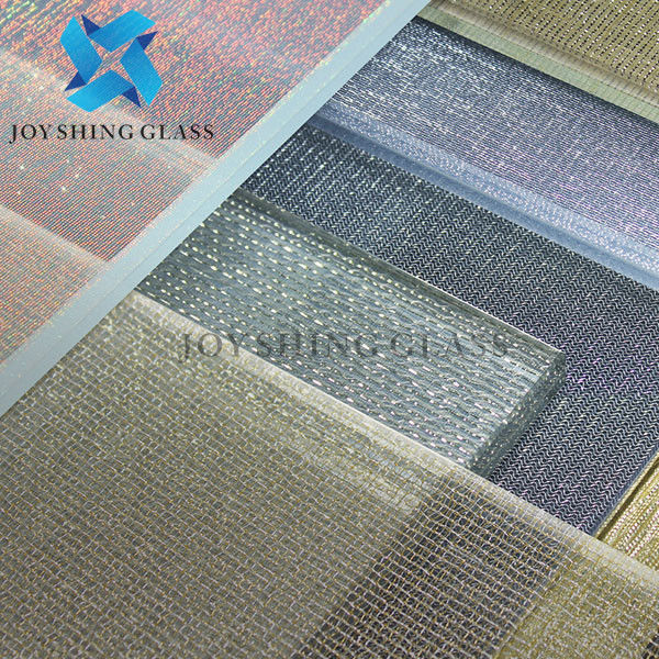 4mm 5mm 6mm Tempered Art Glass Colorful Laminated Wired Glass