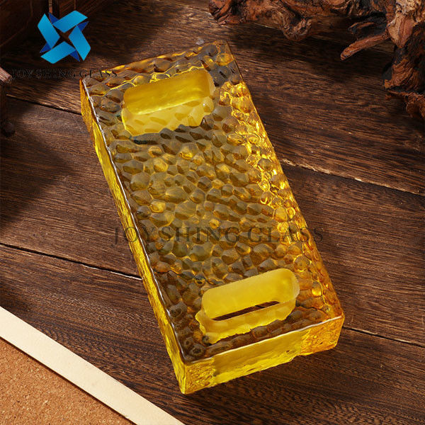 Coloured Glass Brick Wall Customized Size Color Pattern Shape