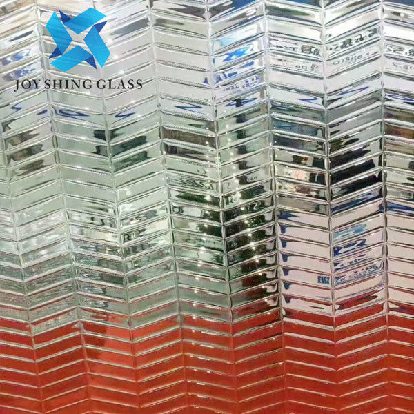 Colored Tempered Hot Melt Glass For Partition Wall Decoration