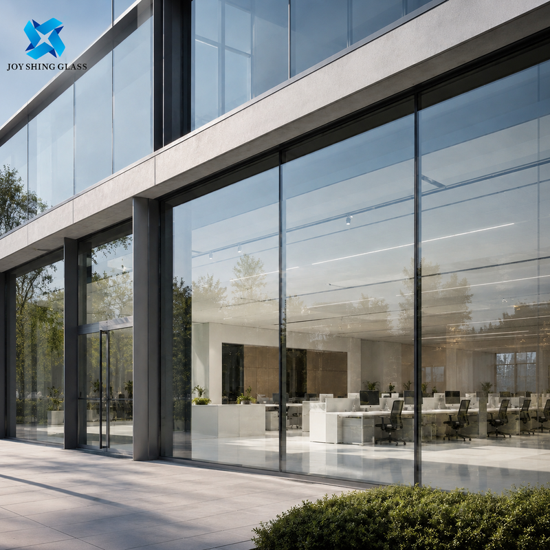 High-strength safety glass with excellent clarity and light transmission. Ideal for windows, doors, facades, and interior applications.