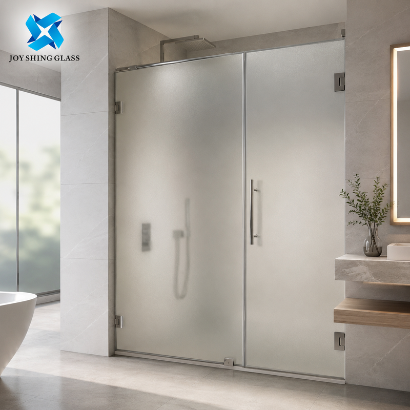 Custom Frosted Tempered Glass for Privacy Doors, Partitions, Windows and Interiors