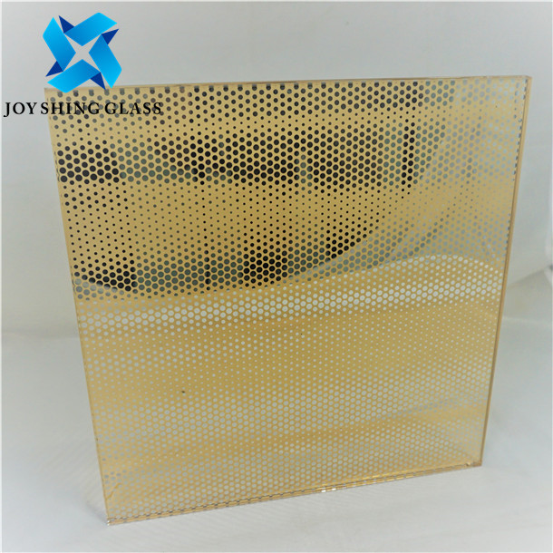 Scripted Glass Customized Decorative Ceramic Fritted glass , Silk Screen Printing ...