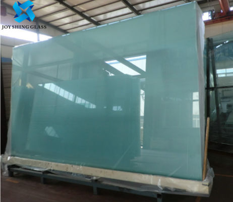 Flat / Curved Laminated Safety Glass, Clear White Double Glazing Toughened Glass