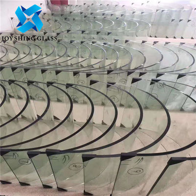 Oversize Clear Curved Tempered Glass Insulated Bent Safety Toughened Glass