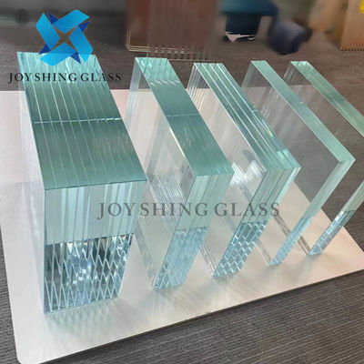 Customized 10.38mm Ultra Clear Laminated Glass For Display Counter