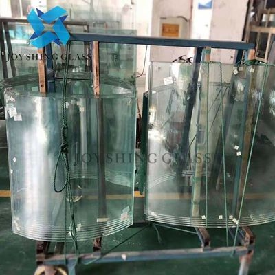 Curved Laminated Glass 5+5mm Interlayer White Glass Tempered Glass Processing