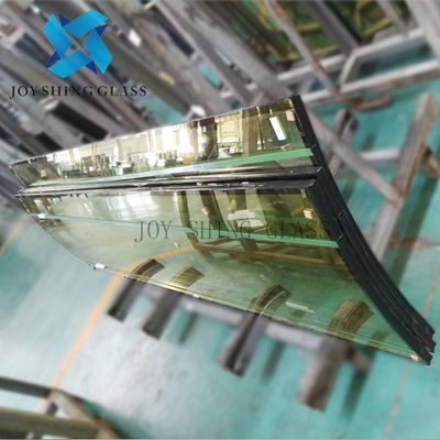 Green Curved Insulating Glass Customized Double Tempered Safety Insulated Glass