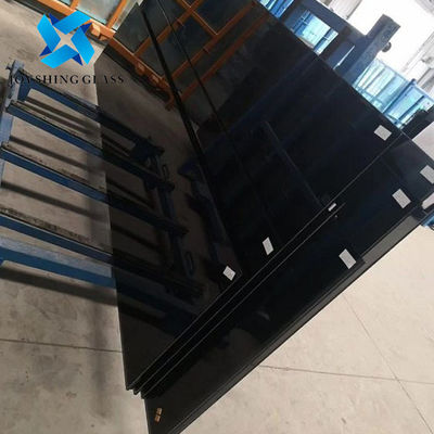 Customized Shape Black Toughened Glass 8mm Dark Tempered Glass