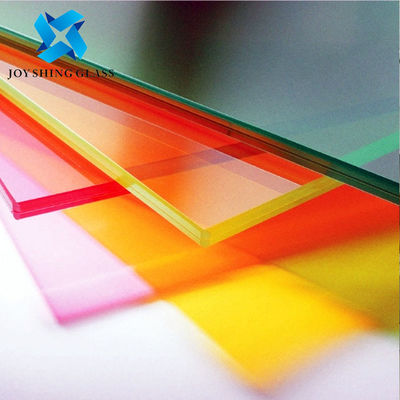 8+8mm Red Laminated Glass 0.76mm PVB Interlayer Laminated Glass