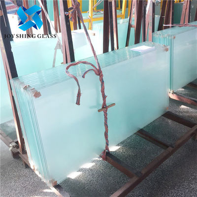 Custom 10mm Frosted Tempered Glass Panels 3/8