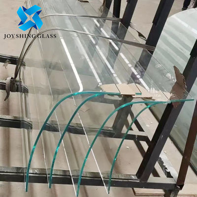 8mm Ultra Clear Bent Toughened Glass For Curved Staircase Glass
