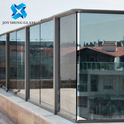 Euro Grey 13.52mm Security Laminated Glass For Terrace Guardrail