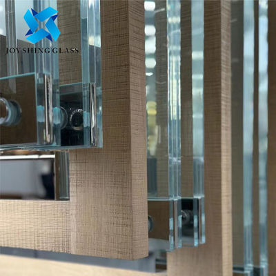 Double Glazing Glass 8.38mm Ultra Clear Laminated Glass For Partition