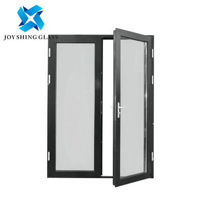 Wooden UPVC Casement Doors 60 Series UPVC Profile Glass Doors