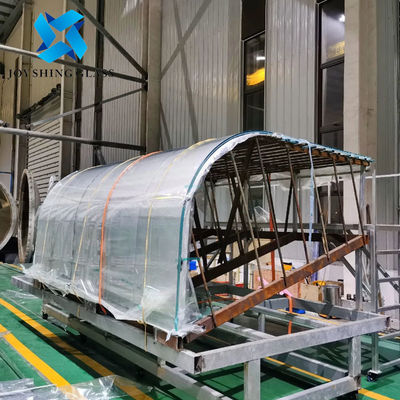 Ultra Clear Curved SGP Laminated Glass For Lighting Ceiling