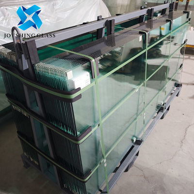 Custom Size 15mm Green Toughened Glass 19/32