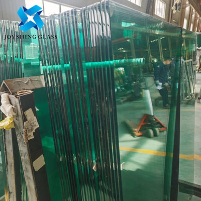 Customized Shape 10.38mm Milky White PVB Safety Laminated Glass