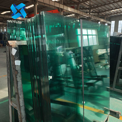 Customized 12.38mm Transparent PVB Laminated Glass With Holes