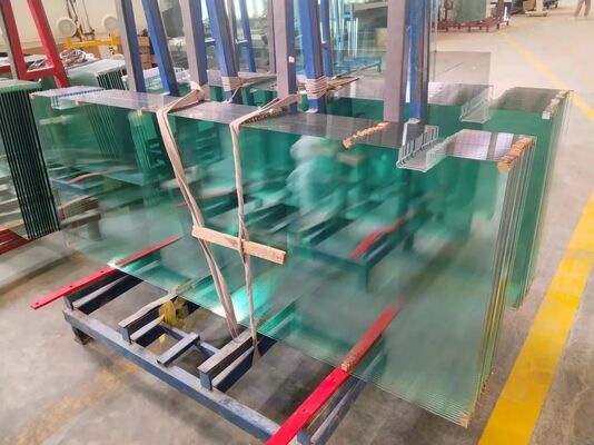 6.38 mm Custom Sized Clear Float Tempered Laminated Glass for Architectural Windows
